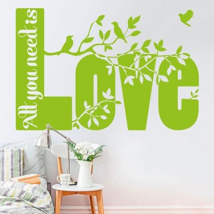 All You Need Is Love - Wallsticker