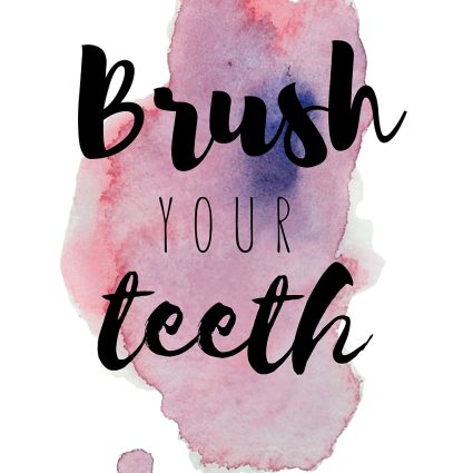 Brush your teeth - Lilla af Pluma Posters