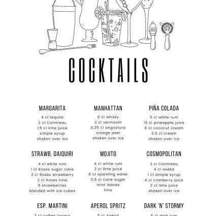 Cocktails af Pluma Posters