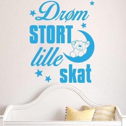 Drøm Stort - Eget Navn - Wallsticker