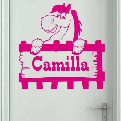 Hest Med Navn - Wallsticker