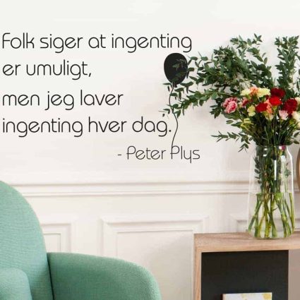 Ingenting Umuligt - Wallsticker