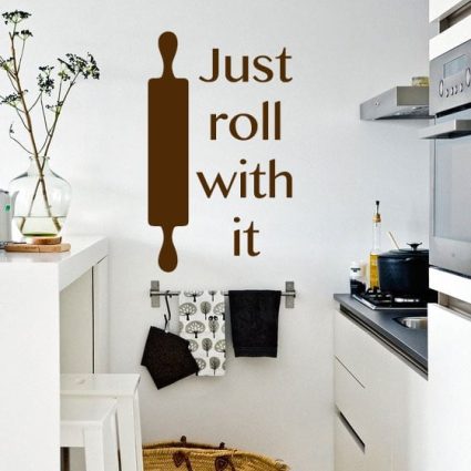 Just Roll With It - Wallsticker