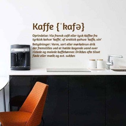 Kaffe - Wallsticker