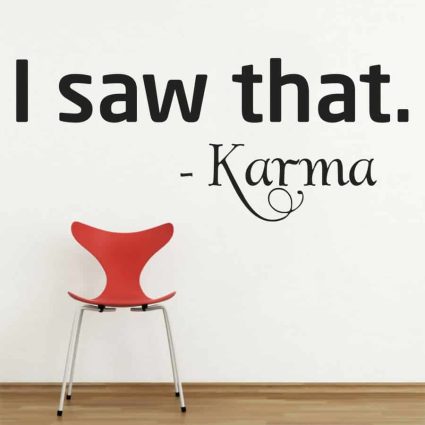 Karma - Wallsticker