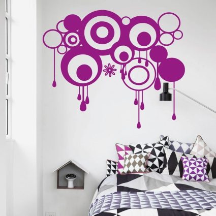 Retro Cirkler - Wallsticker