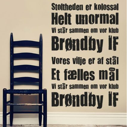 Stoltheden - Brøndby - Wallsticker