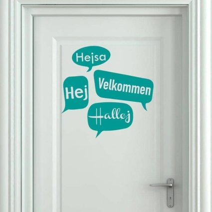 Talebobler - Hej - Wallsticker