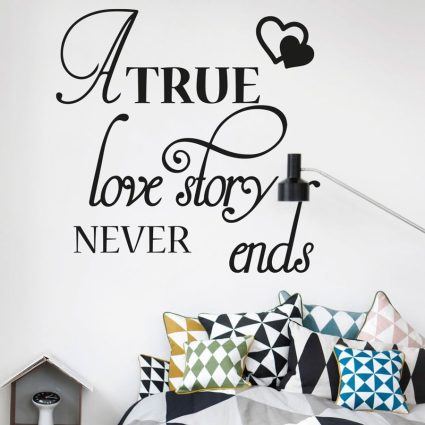 True Love Story - Wallsticker