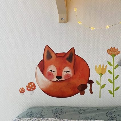 Wallsticker med Ræven Sally