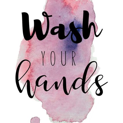 Wash your hands - Lilla af Pluma Posters