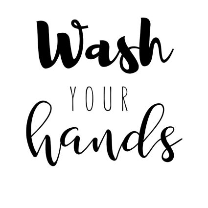 Wash your hands af Pluma Posters